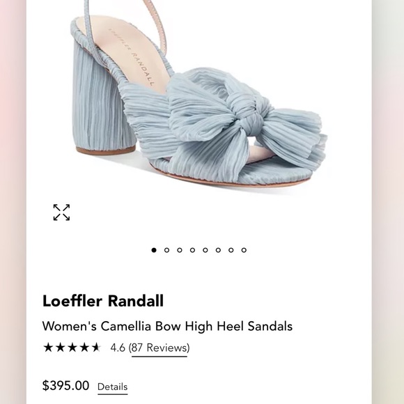 Loeffler Randall Camellia blue 3” sandal wedding shoes “something blue” 💙👰‍♀️ - Picture 3 of 7